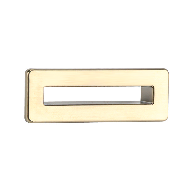 Montrose Brushed Brass Square ABS Overflow Cover