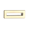 Montrose Brushed Brass Square ABS Overflow Cover