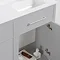 Montrose Dove Grey Combination Vanity and WC Unit with Chrome Handles and Flush