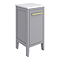 Montrose Dove Grey Laundry Unit with Brushed Brass Handle