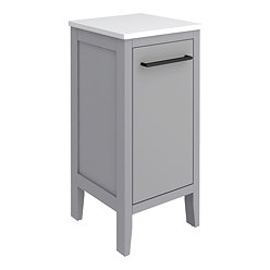 Montrose Dove Grey Laundry Unit with Matt Black Handle