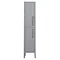 Montrose Dove Grey Tall Storage Unit with Chrome Handles