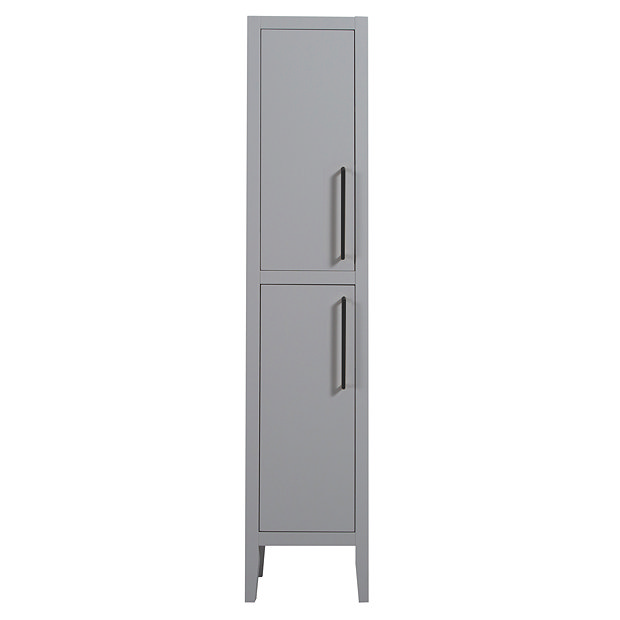 Montrose 1600mm Tall Storage Unit in Dove Grey with Matt Black Handles