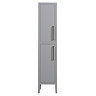  Montrose Dove Grey Tall Storage Unit with Matt Black Handles