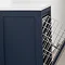 Montrose Indigo Blue Laundry Unit with Brushed Brass Handle