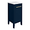 Montrose Indigo Blue Laundry Unit with Brushed Brass Handle