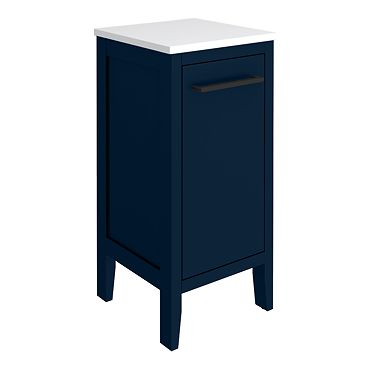 Montrose Indigo Blue Laundry Unit with Matt Black Handle