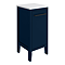 Montrose Indigo Blue Laundry Unit with Matt Black Handle