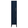 Montrose Indigo Blue Tall Storage Unit with Chrome Handles