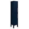 Montrose Indigo Blue Tall Storage Unit with Chrome Handles