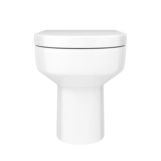 Montrose White 585mm Wide WC Unit with Cistern, Chrome Flush + Modern Pan