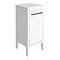 Montrose White Laundry Unit with Matt Black Handle