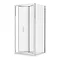 Monza 1000 x 1000mm Bi-Fold Door Shower Enclosure + Pearlstone Tray  Standard Large Image