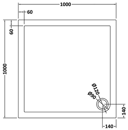 Monza 1000 x 1000mm Bi-Fold Door Shower Enclosure + Pearlstone Tray