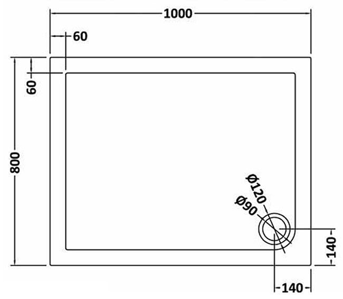 Monza 1000 x 800mm Sliding Door Shower Enclosure + Pearlstone Tray