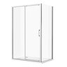 Monza 1200 x 900mm Sliding Door Shower Enclosure + Pearlstone Tray  Profile Large Image