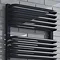 Monza 1269 x 500 Anthracite Designer D-Shaped Heated Towel Rail  Profile Large Image