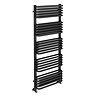 Monza 1269 x 500 Anthracite Designer D-Shaped Heated Towel Rail  Feature Large Image
