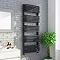 Monza 1269 x 500 Anthracite Designer D-Shaped Heated Towel Rail Large Image