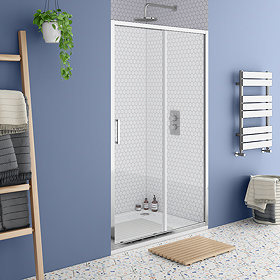 Monza 1400 x 1900 Sliding Shower Door Large Image