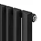 Monza 1600 x 355 Vertical Venetian Style Anthracite Designer Radiator Profile Large Image