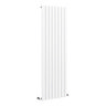 Monza 1600 x 475 Vertical Venetian Style White Designer Radiator Large Image