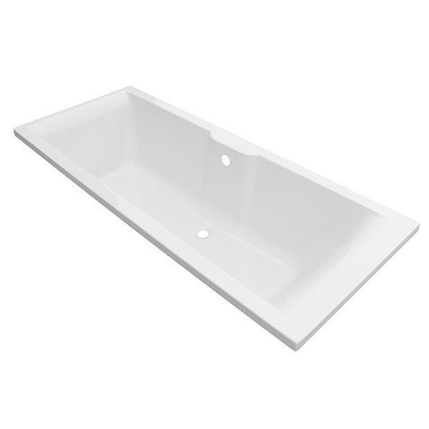 Monza 1700 x 700 Single Ended Bath with Curved Tap Ledge  Feature Large Image