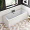 Monza RH 1700 x 700 Single Ended Bath with Curved Tap Ledge Large Image