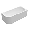 Monza 1700 x 750 Curved Free Standing Corner Bath with Screen
