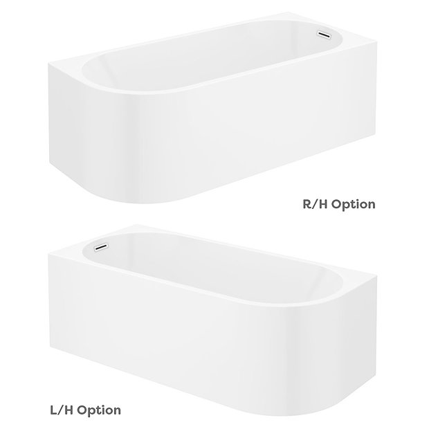 Monza 1700 x 750 Curved Free Standing Corner Bath