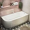Monza 1700 x 750 Curved Free Standing Corner Bath Large Image