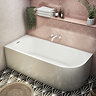Monza LH 1700 x 750 Curved Free Standing Corner Bath Large Image