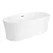 Monza 1700 x 800 Curved Double Ended Free Standing Bath  Profile Large Image