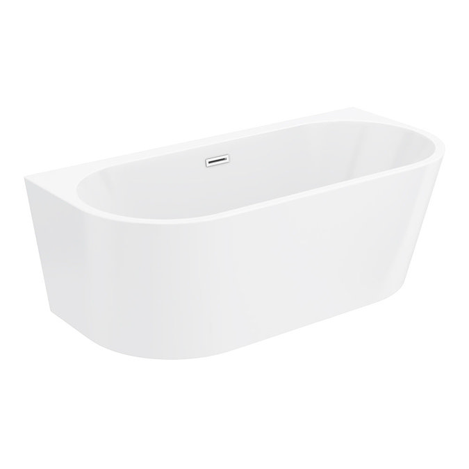 Monza 1700 x 800 Double Ended Free Standing Back To Wall Bath  Profile Large Image