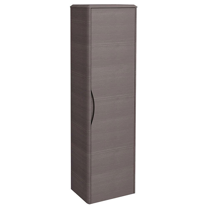 Monza 350mm Wide Tall Wall Hung Unit (Stone Grey Woodgrain - Depth 250mm) Large Image