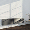 Monza 355 x 1600 Horizontal Anthracite Venetian Style Designer Radiator  Feature Large Image