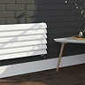 Monza 355 x 1600 Horizontal White Designer Radiator  Profile Large Image