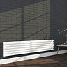 Monza 355 x 1600 Horizontal Venetian Style White Designer Radiator  Feature Large Image
