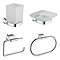 Monza 4-Piece Bathroom Accessory Pack - Chrome
