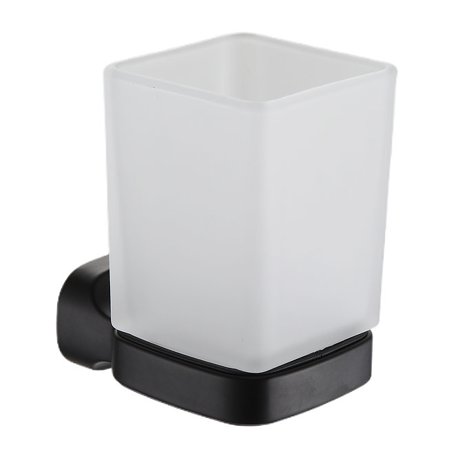 Monza 4-Piece Bathroom Accessory Pack - Matt Black