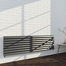 Monza 475 x 1600 Horizontal Anthracite Venetian Style Designer Radiator  Standard Large Image