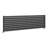 Monza 475 x 1600 Horizontal Anthracite Venetian Style Designer Radiator Large Image