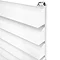 Monza 500 x 1100mm Venetian Style White Designer Towel Rail  Profile Large Image