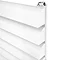 Monza 500 x 1100mm Venetian Style White Designer Towel Rail Profile Large Image