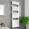 Monza 500 x 1500mm Venetian Style White Designer Towel Rail Large Image