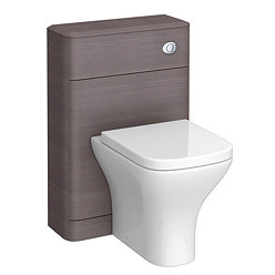 Monza 550mm Wide WC Unit (Stone Grey Woodgrain - Depth 200mm) Large Image