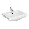 Monza 550mm Semi-Recessed Basin - 1 Tap Hole  Profile Large Image