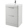 Monza 600mm Grey Mist Floor Standing Vanity Unit with Basin Large Image