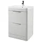 Monza 600mm Grey Mist Floor Standing Vanity Unit with Basin Large Image