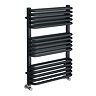 Monza 500 x 736 Anthracite Designer D-Shaped Heated Towel Rail